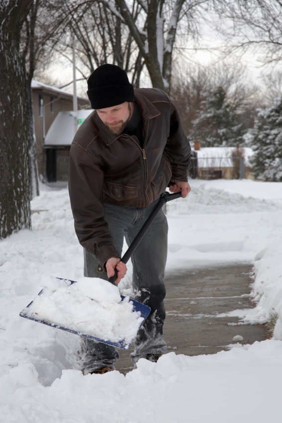 Man Shoveling Snow